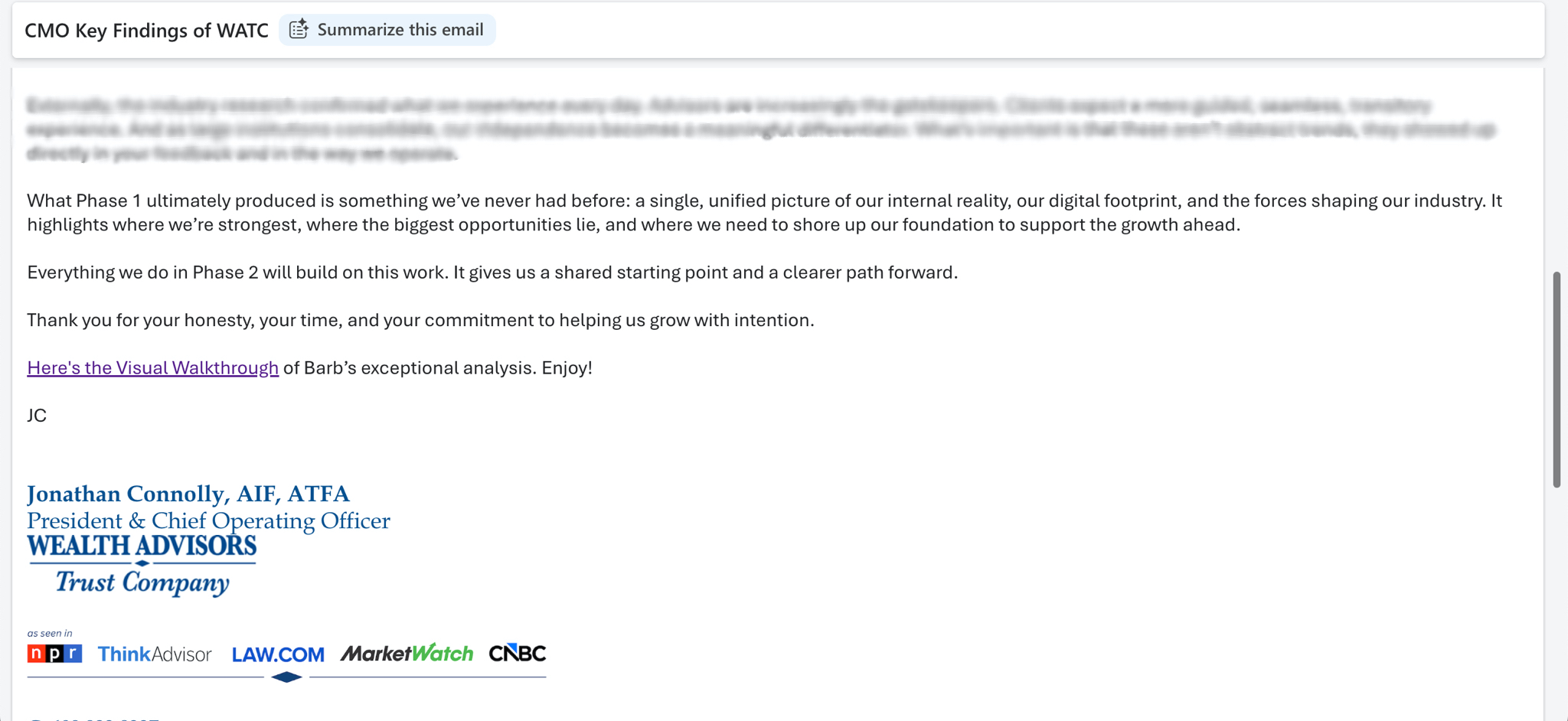 Jon's email to WATC Board, 2 of 2